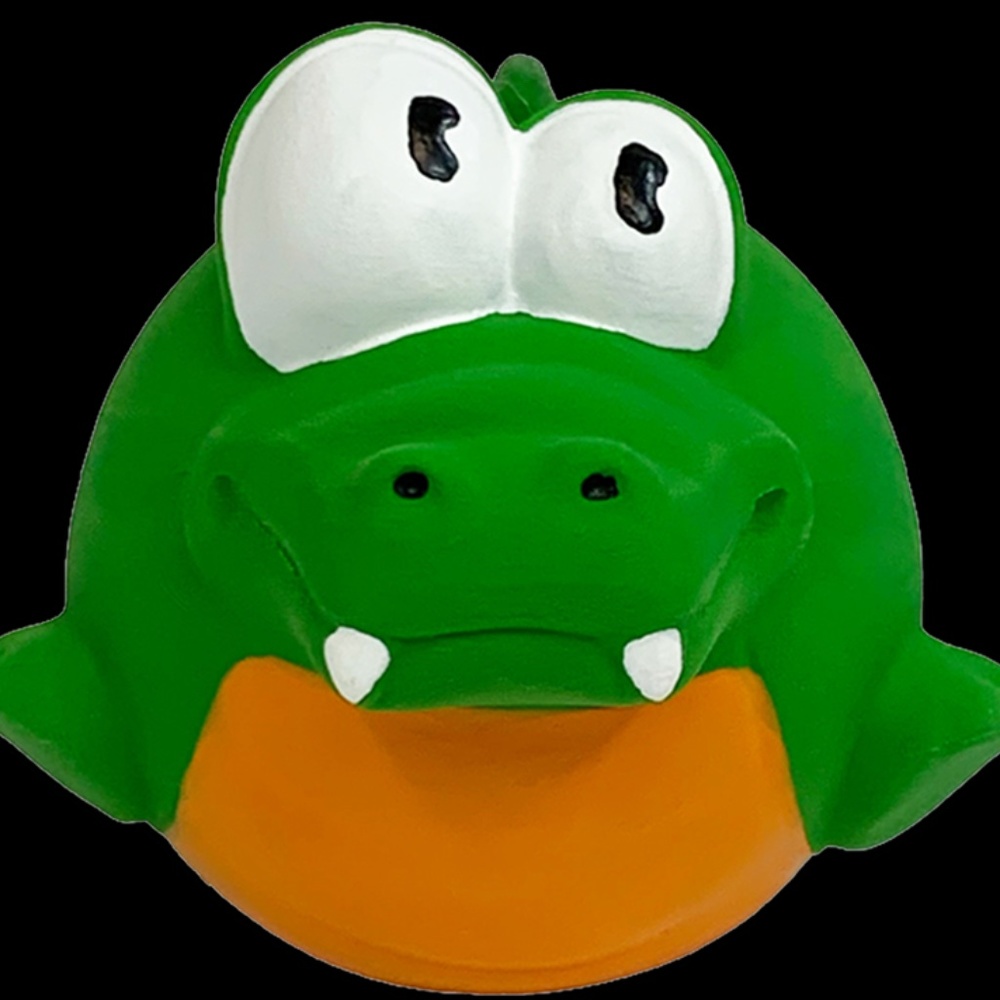Lyla Latex Alligator 2.5 Inch Small Dog Toy by Multipet